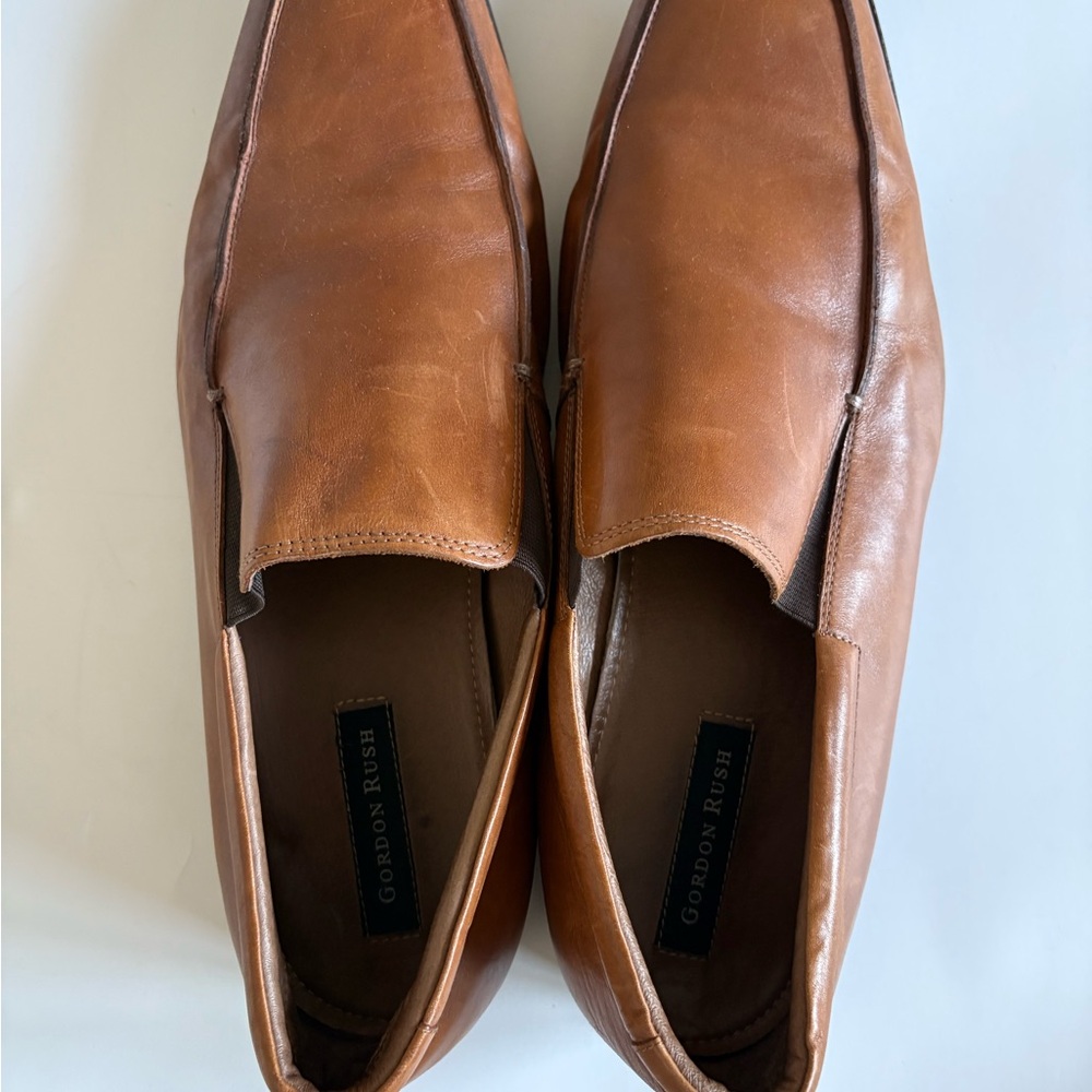 Gordon Rush Men's Tan Leather Slip-Ons